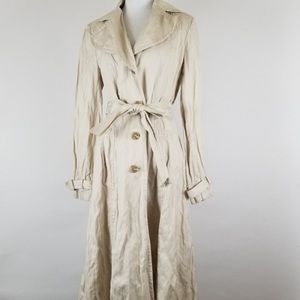 Ann Taylor loft khaki trench coat